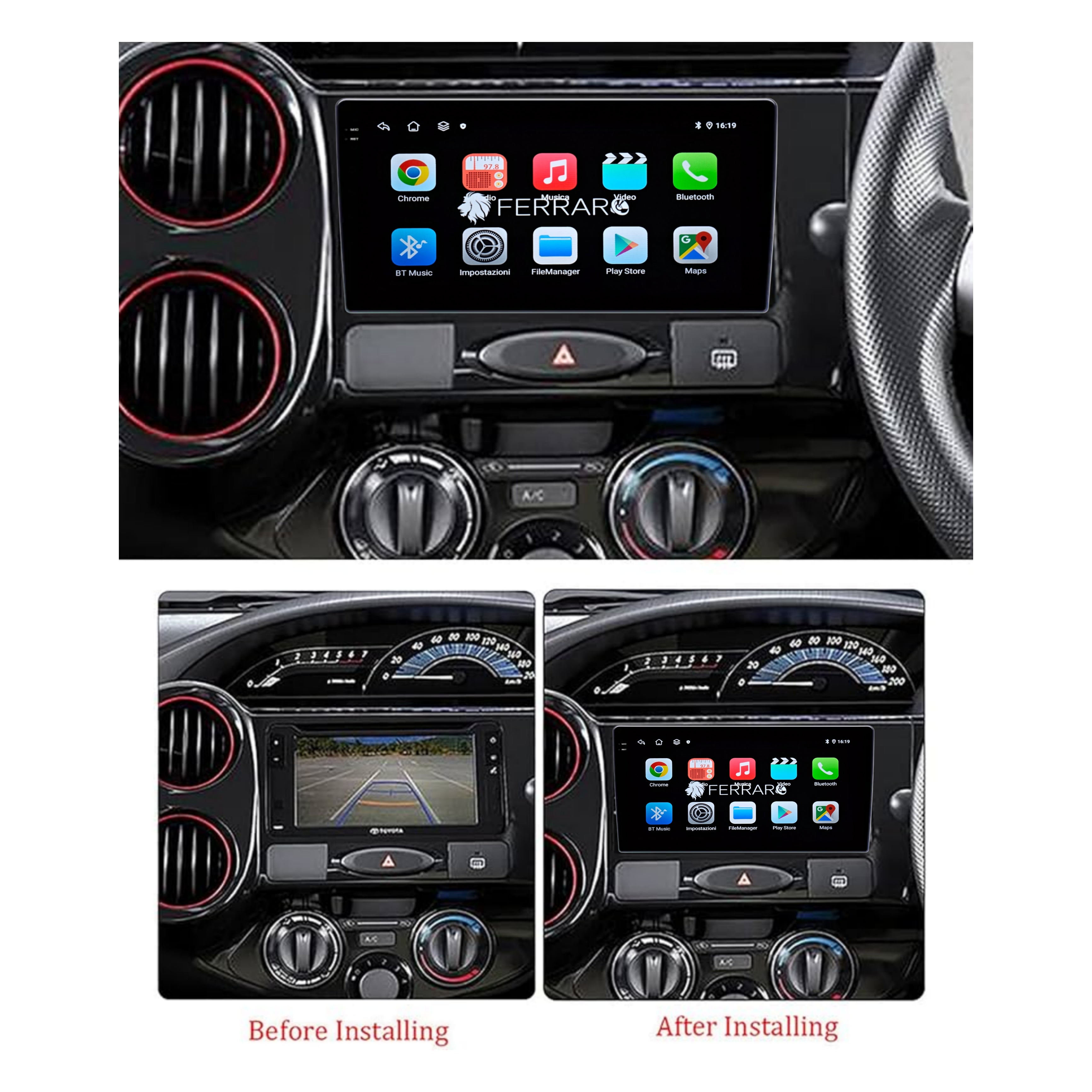 (PRENOTA) Autoradio per Toyota Etios 9" 2K (2010-2024) Android, Bluetooth, CarPlay, Android Auto, 12/256GB Ram
