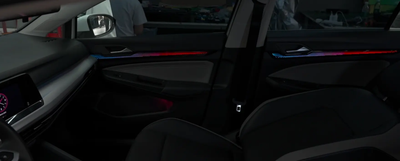 (PRENOTA) Ambient Light per Volkswagen VW Golf 8, Mk8 (2021+), 256 Colori, APP