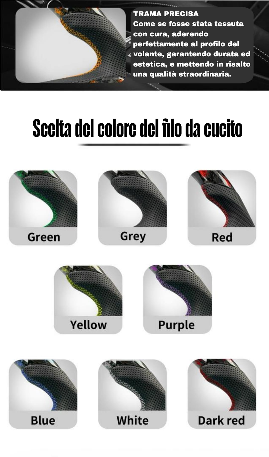 (PRENOTA) Volante Sportivo per Chevrolet Camaro (2009-2015), Carbonio, Customizzato in Pelle