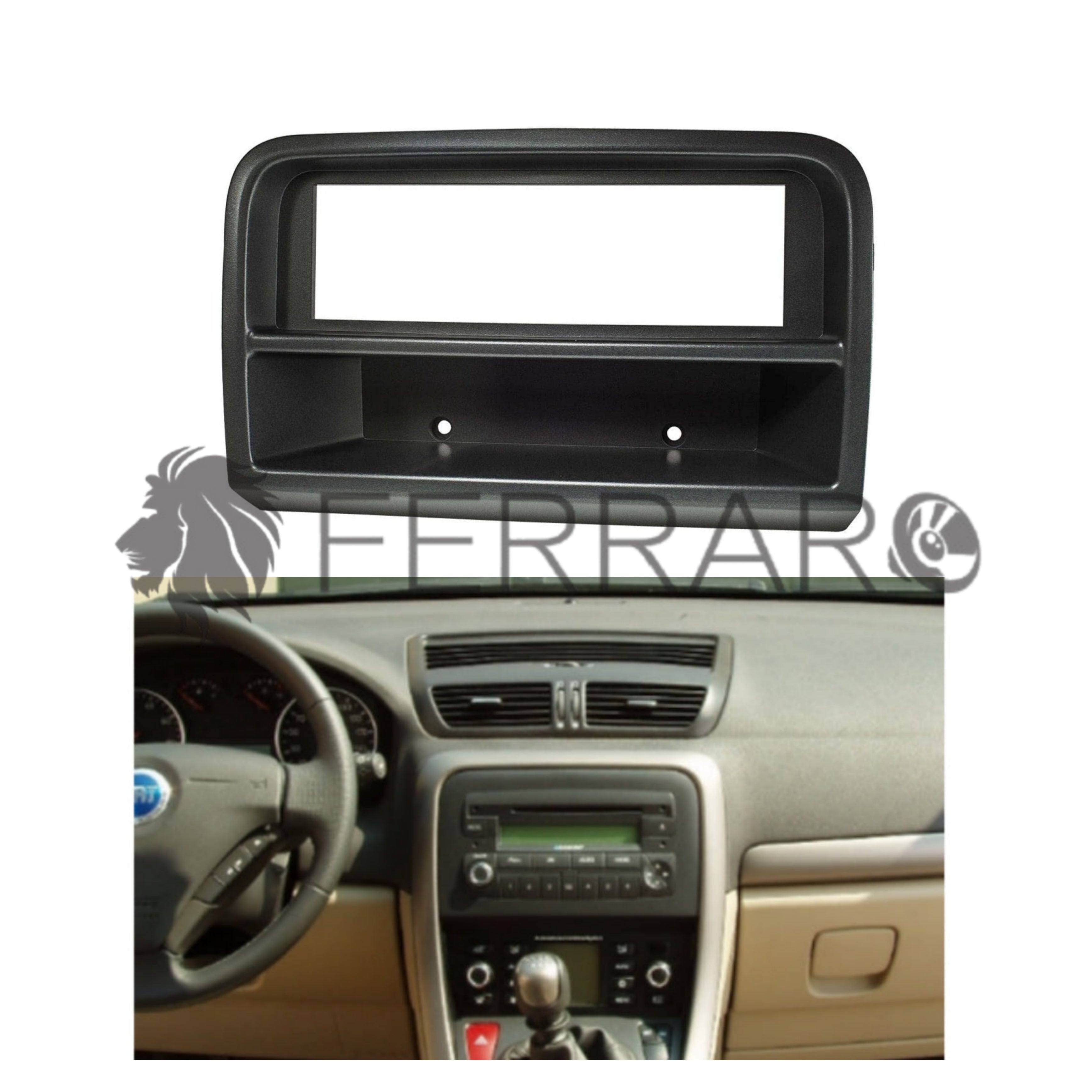 Mascherina 1DIN con Cassetto per Fiat Croma (2005-2010)