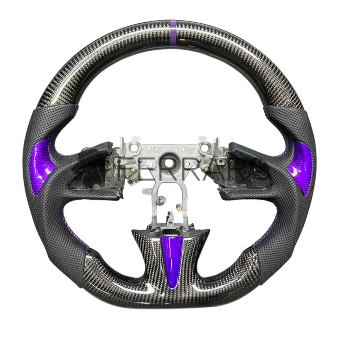 (PRENOTA) Volante Sportivo per Infiniti Q50 (2013-2019), Carbonio, Customizzato in Pelle