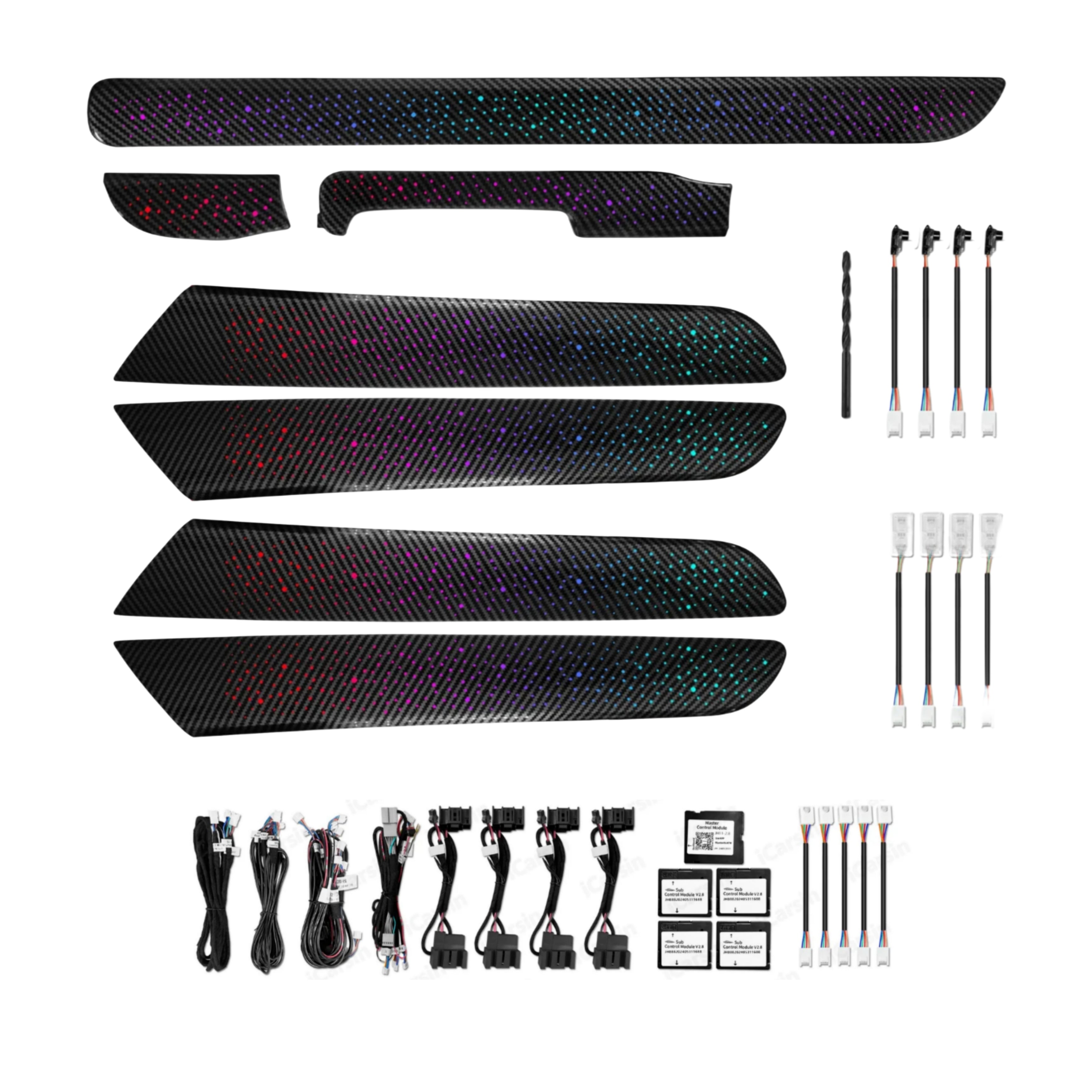 (PRENOTA) Ambient Light per Volkswagen Golf 6, VI (2008-2012), 256 Colori, APP