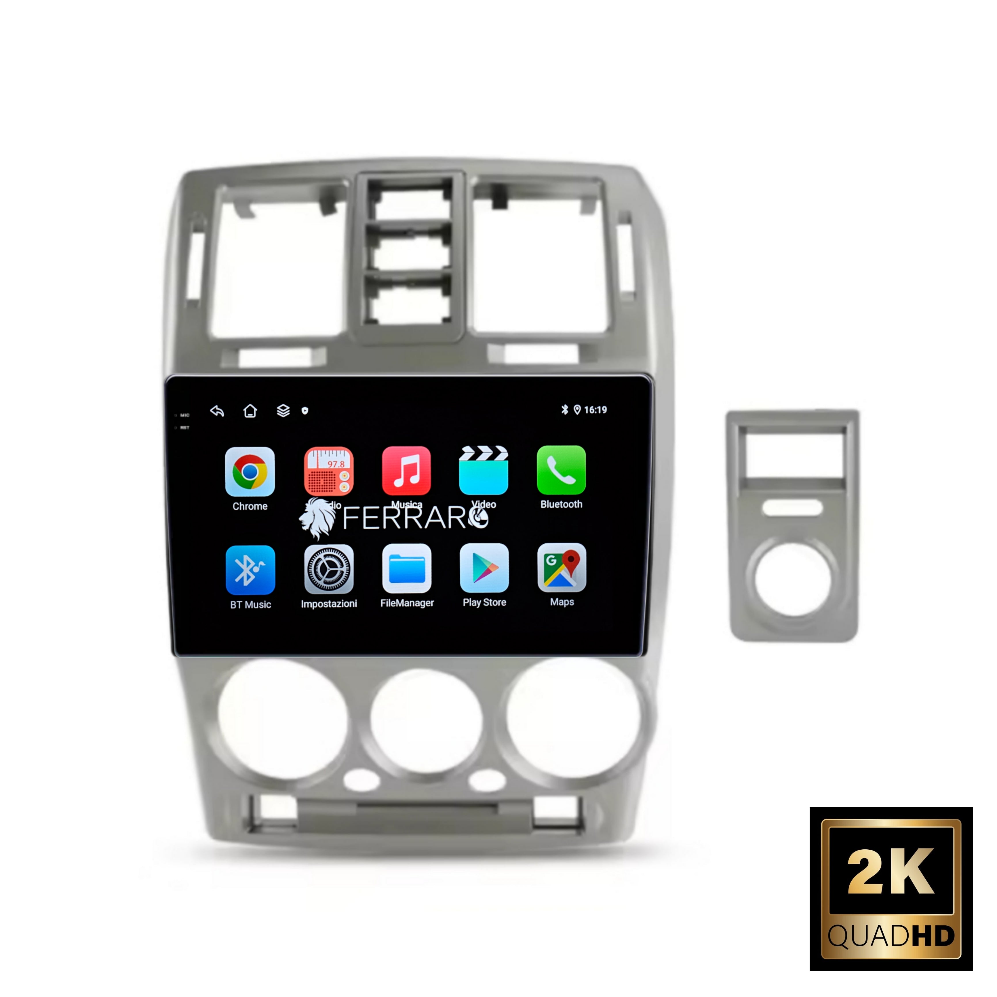 Autoradio per Hyundai Getz 9" 2K (2002-2009) Android, Bluetooth, CarPlay, Android Auto, 12/256GB Ram