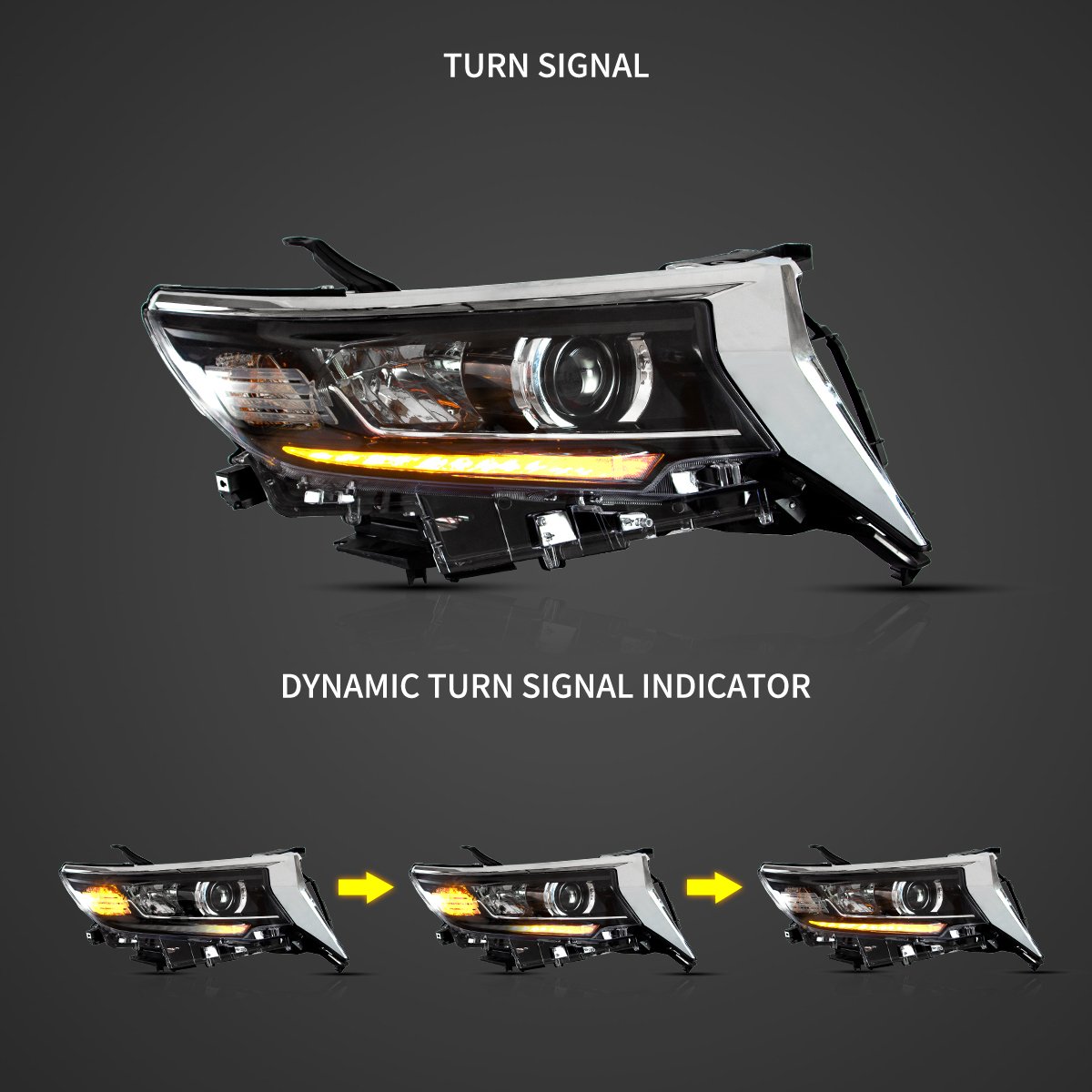 (PRENOTA) Fanali Anteriore Completo per Toyota Land Cruiser Prado (2018>) a LED