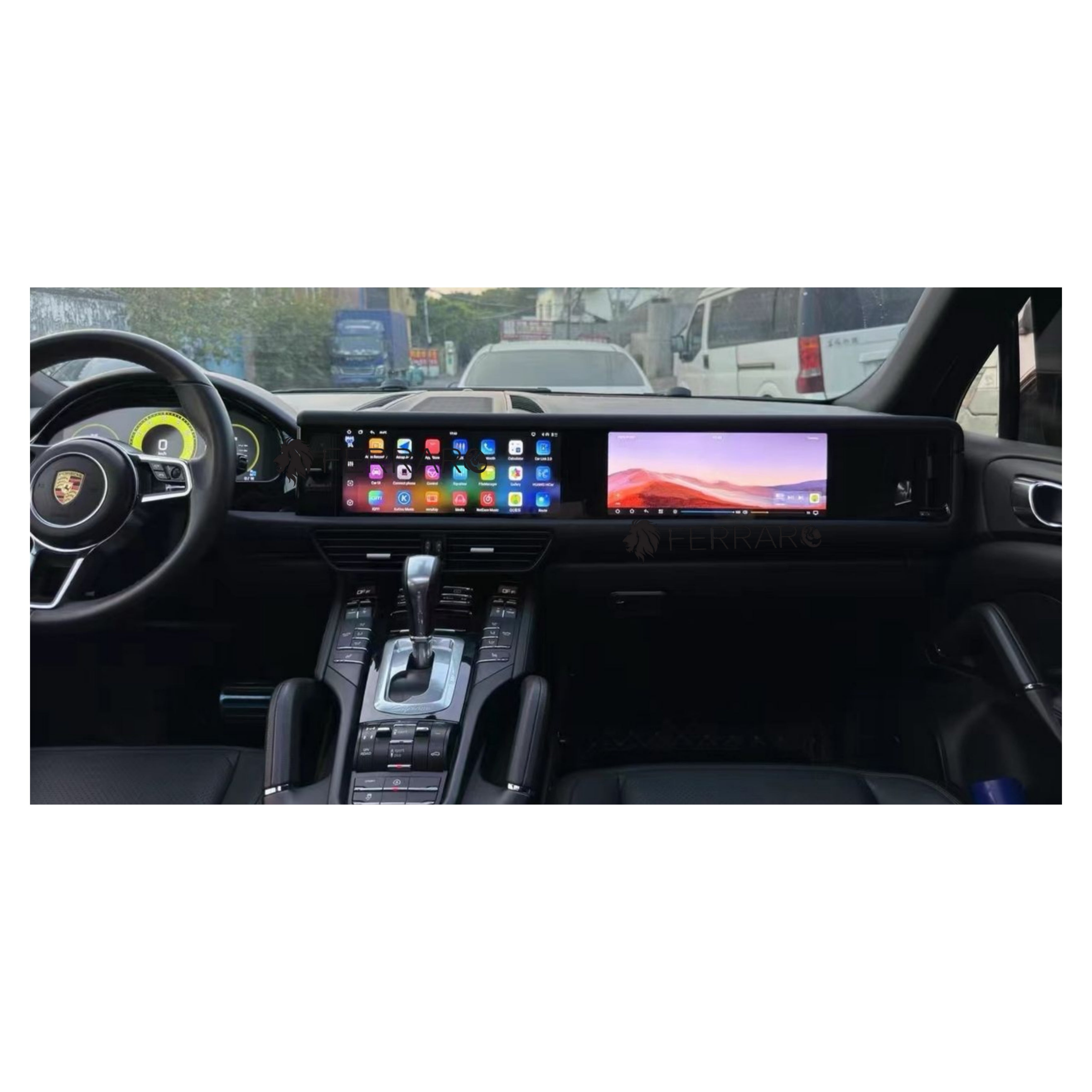 (PRENOTA) Autoradio per Porsche Cayenne 12.3" + 12.3" (2010-2017) Android, Bluetooth, CarPlay, Android Auto, 6/128GB Ram