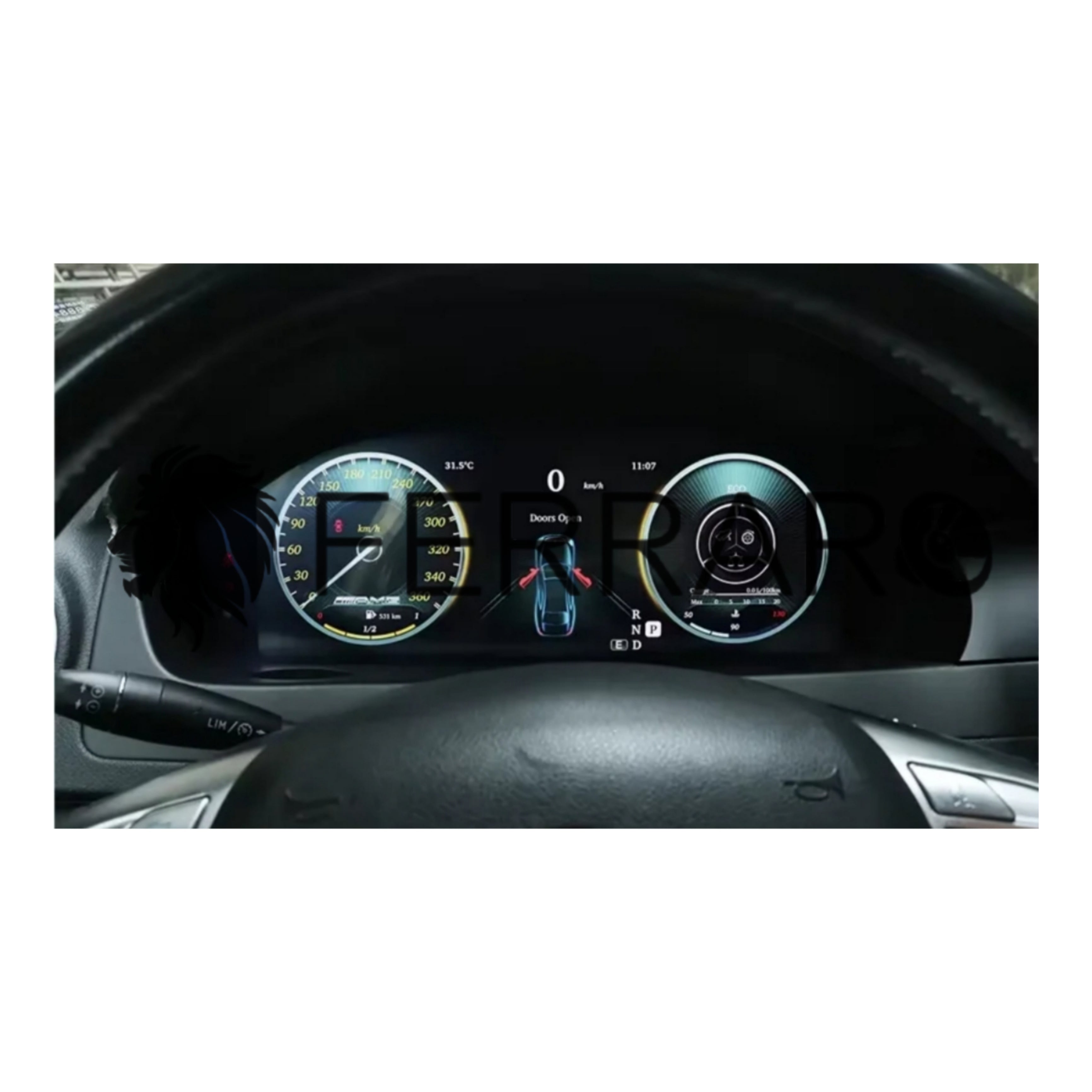 (PRENOTA) Virtual Cockpit 12.3" per Mercedes Classe C W204, NTG 4.0 (2007-2011), HD Ultra, CarPlay e Android Auto