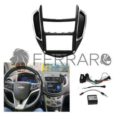(PRENOTA) Kit Montaggio Autoradio 9"Pollici Chrevolet Trax (2013-2016) Mascherina, Cablaggio Autoradio Android