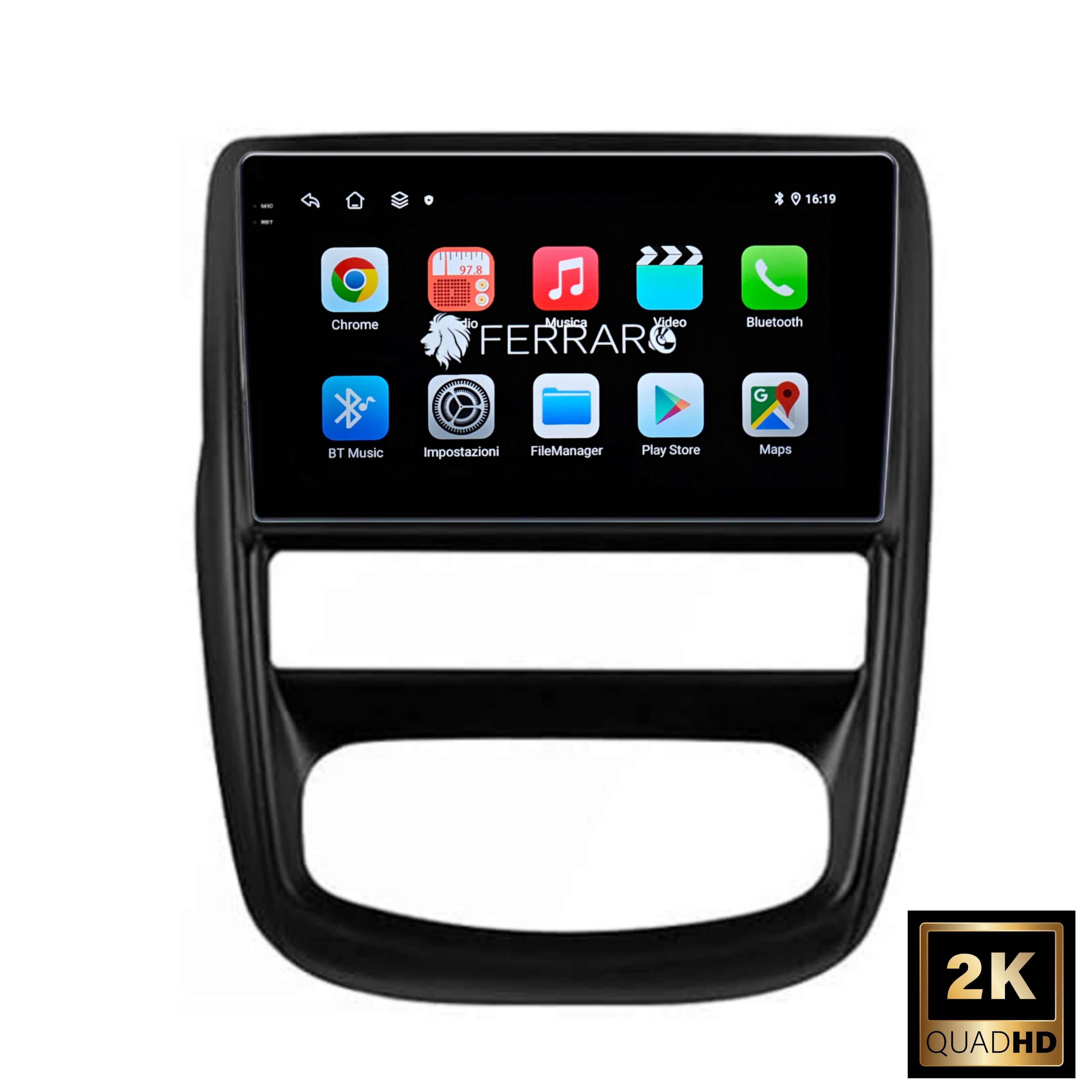 (PRENOTA) Autoradio per Renault Duster 1, Nissan Terrano 9" 2K (Dal 2010>) Android, Bluetooth, CarPlay, Android Auto, 12/256GB Ram
