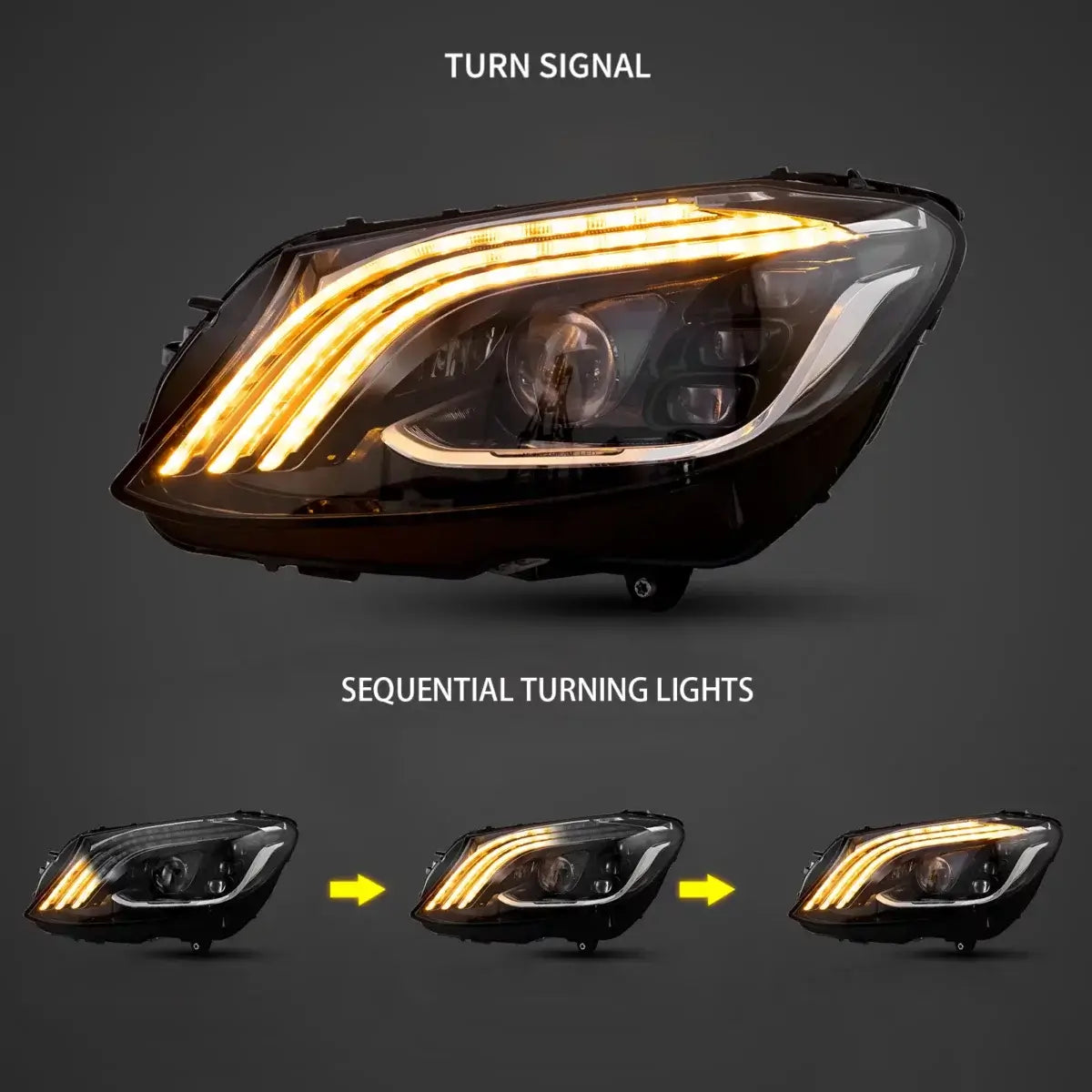 (PRENOTA) Fanali Anteriore Completo per Mercedes Classe C W205 (2015-2021) a LED