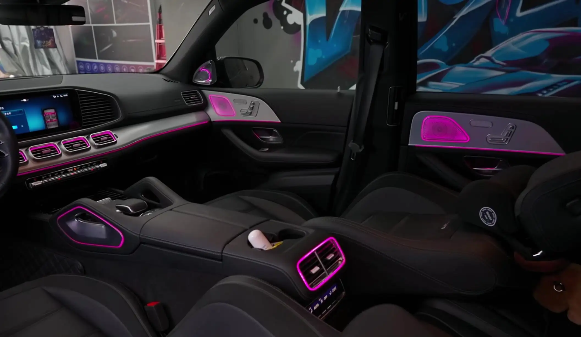(PRENOTA) Ambient Light per Mercedes GLE W167, GLS (2020-2025), 256 Colori, APP