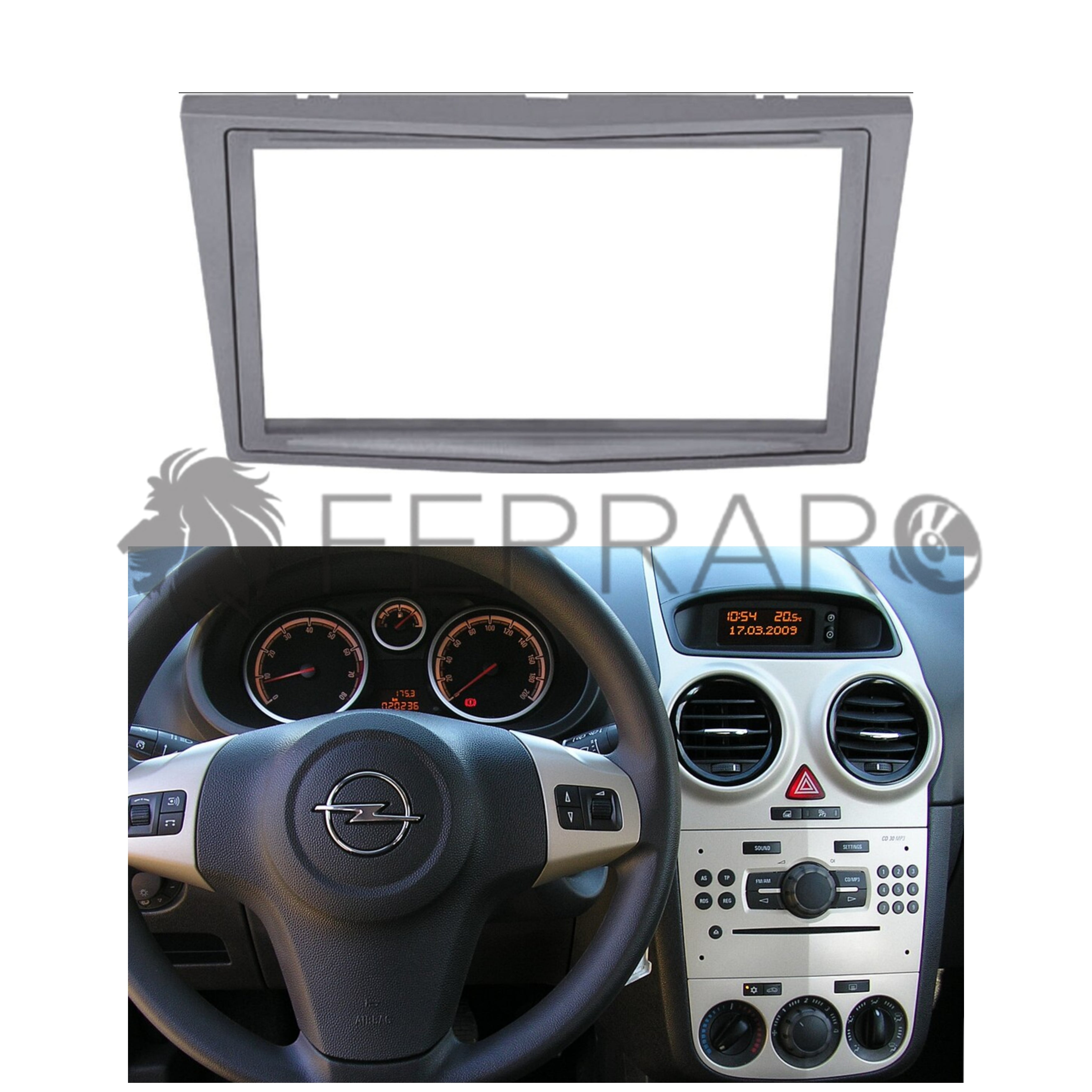 Mascherina 2DIN per Opel Corsa (2006+)