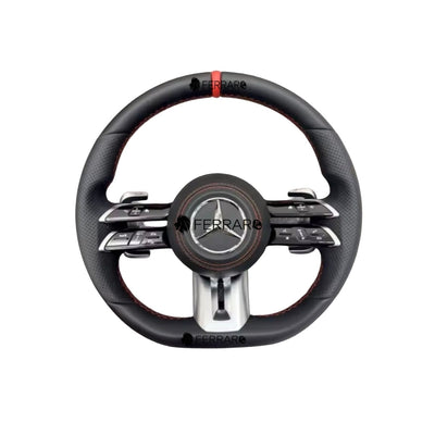 (PRENOTA) Volante per Mercedes, Etichetta Rossa, pelle, AMG