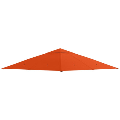 Outsunny Tetto Di Ricambio 3x3m Arancione per Gazebo da Giardino in Poliestere con Fori di Ventilazione