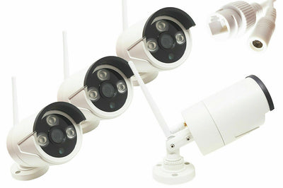 Kit Videosorveglianza x4 Camere + Monitor 10"Pollici, DVR 4 Canali, HD, Mouse