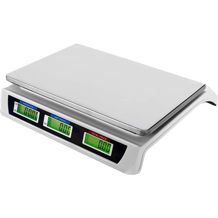 Bilancia Professionale Digitale, ACS-809, Commerciale da 40KG, Batteria Ricaricabile, Alimentatore