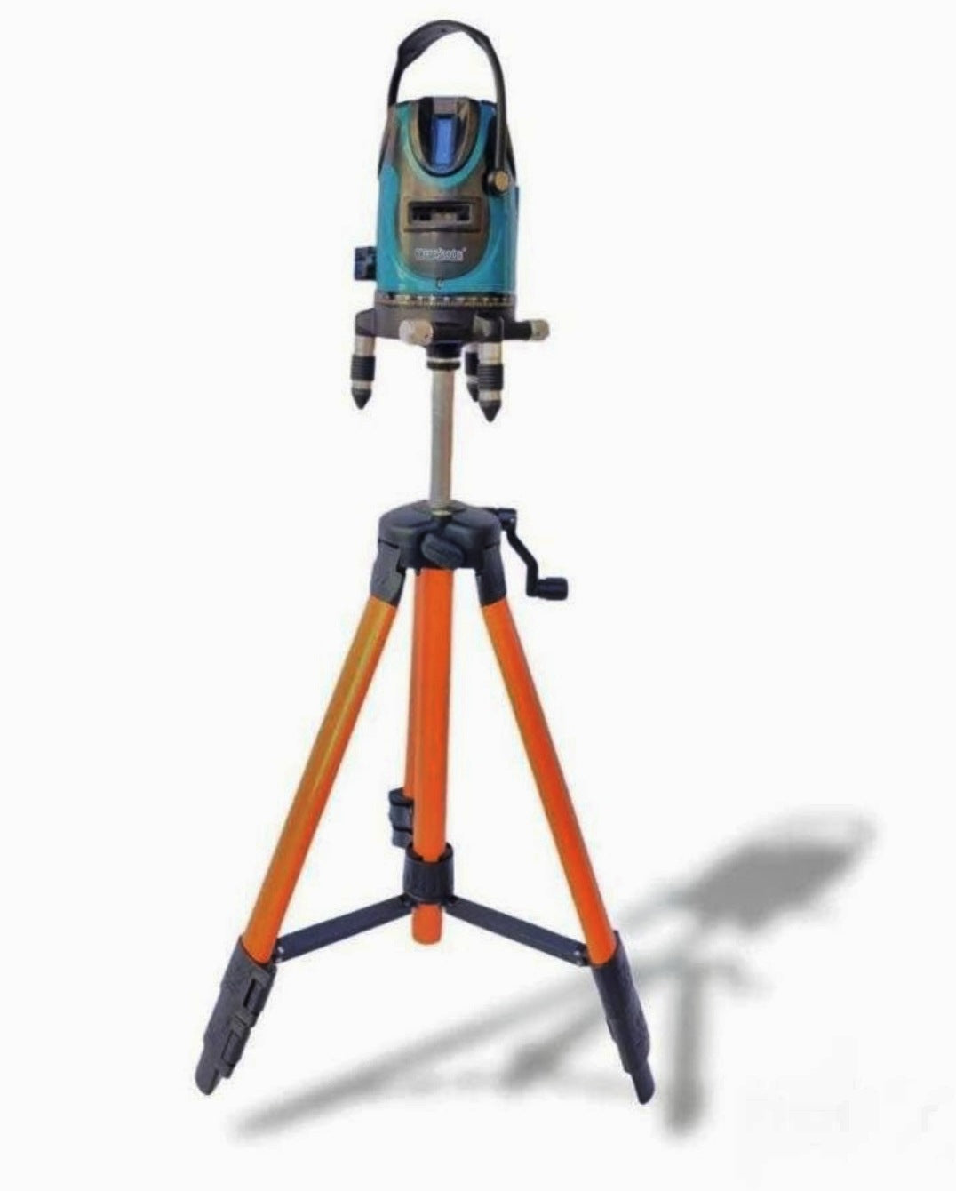 Livella Laser 5 Linee, Batteria, Rotazione 360°, 3 Piedi, Accessori