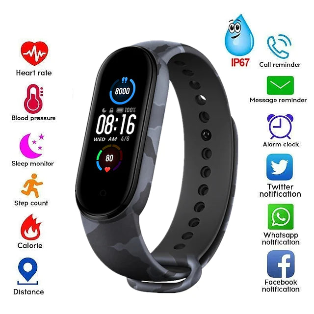 Smartwatch 0.69", Intelligente, Bluetooth, Attività, Chiama, Compatibilità Android & iOS